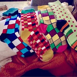 4 Pair Cool Patterned Socks
